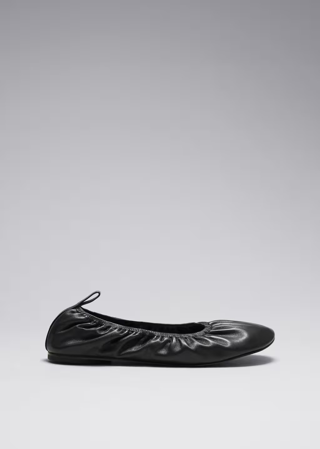 Ruched Leather Ballet Flats | & Other Stories - US