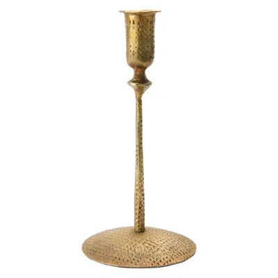 Hand-Forged Hammered Metal Taper, Antique Brass Finish Candle Holder | Wayfair North America