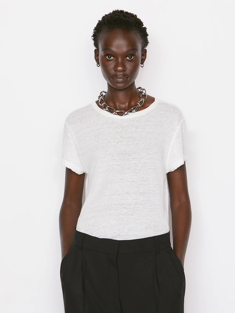 Easy True Tee -- Blanc | Frame Denim