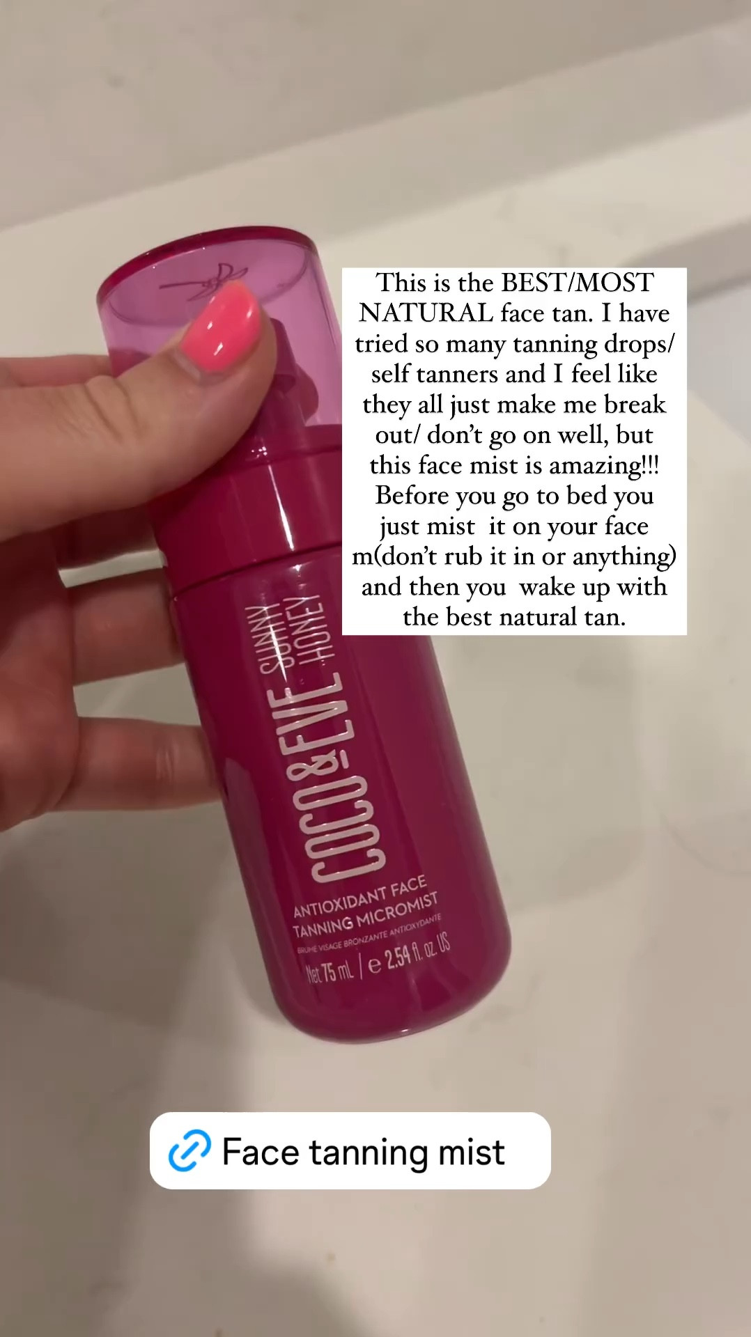 Best face tanning mist!! I have tried sooo many self tanners and these are my very favorite. This mist is my new favorite. It gives you the most natural sun kissed tan. 

#LTKBeauty #LTKFindsUnder50 #LTKStyleTip