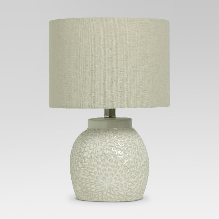 Floral Textured Ceramic Accent Lamp Shell  - Threshold™ | Target