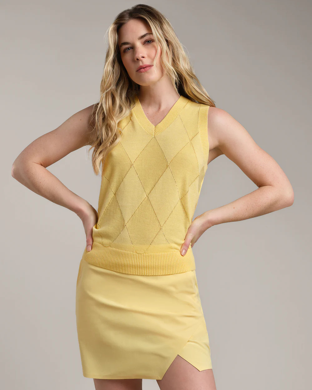 Birdie Argyle Sweater Vest | Rhone