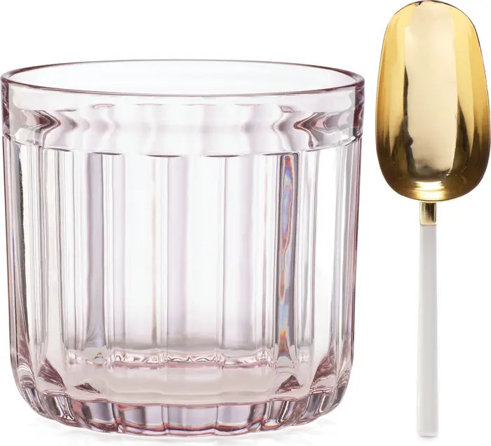 kate spade new york park circle rose glass ice bucket & scoop | Nordstrom | Nordstrom