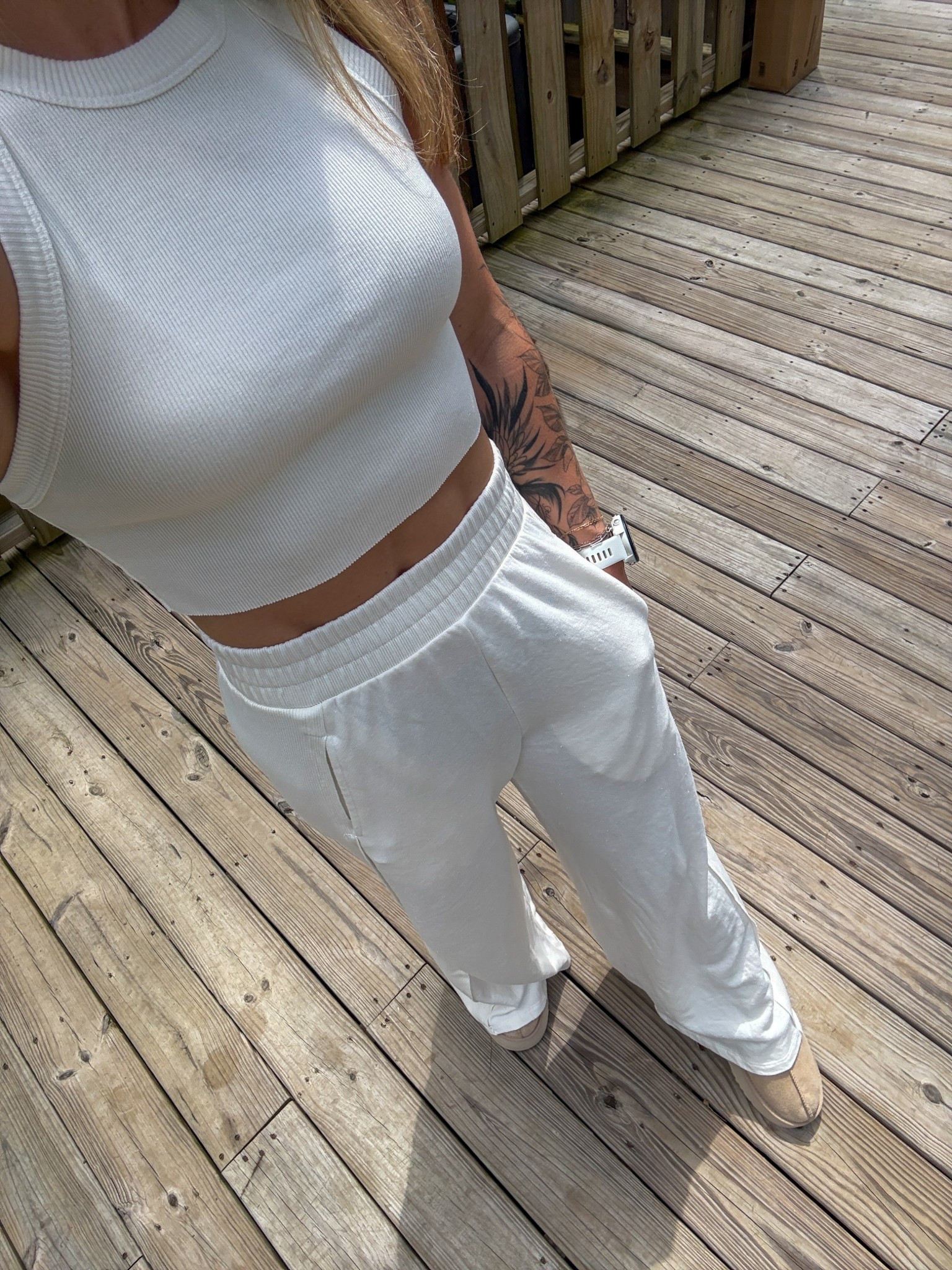 Free people set. Top runs small, if between sizes if size up. Wearing size small  