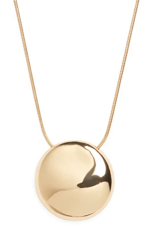 Open Edit Orb Pendant Long Necklace in Gold at Nordstrom | Nordstrom