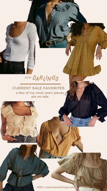 Feminine blouses and dresses currently on sale that move - flory blouse - floral dress - 70s blouses - doen - casual outfit -


#LTKstyletip #LTKunder100