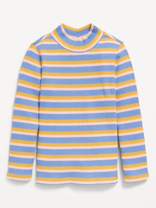 Printed Long-Sleeve Mock-Neck Top for Toddler Girls | Old Navy (US)