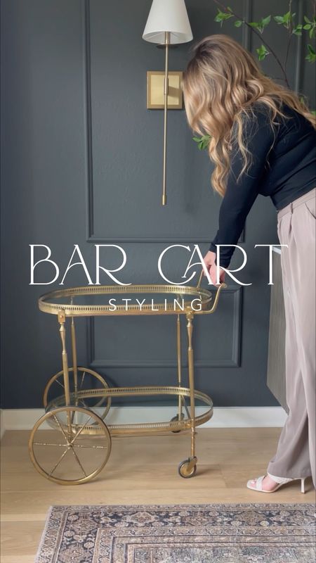 I found these Amazon bar carts that have a similar style to my vintage one! I used vintage inspired accessories and decor that are all under $50!

#LTKunder50 #LTKhome #LTKstyletip