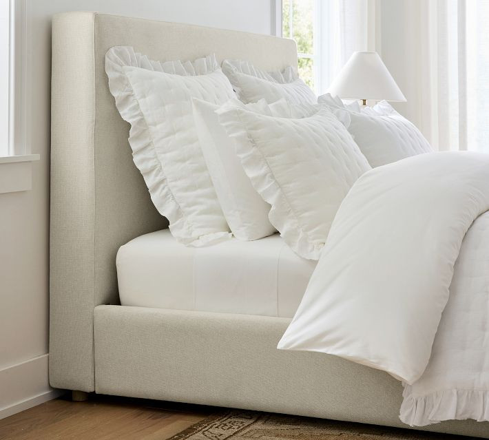 Westwood Square Upholstered Bed | Pottery Barn (US)