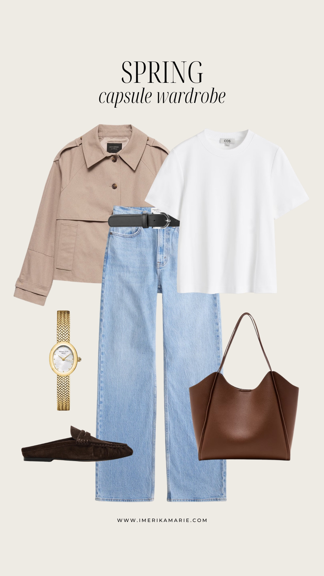 Spring Capsule Wardrobe Outfit

Featuring easy staples you can wear on repeat — especially these loafers and short trench jacket, they’re comfortable, versatile, and go with everything. 

 

#LTKootd #LTKSeasonal