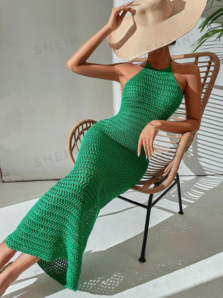 • Green • Sexy • Plain | SHEIN