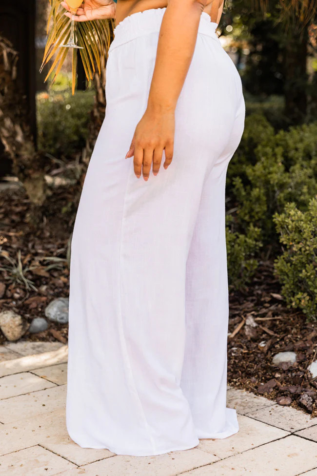 Stolen Kiss White Pants | The Pink Lily Boutique