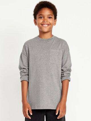 Oversized Long-Sleeve Pocket T-Shirt for Boys | Old Navy (US)