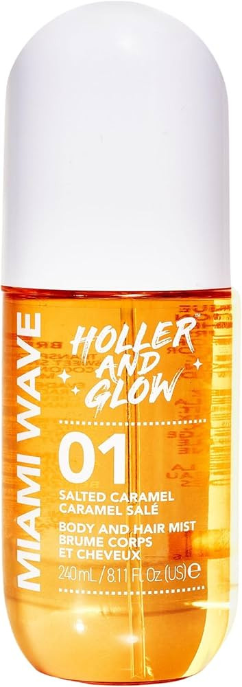 Holler And Glow Miami Wave Salted Caramel Body & Hair Mist, Body Spray For Women, Hair Perfume, F... | Amazon (US)