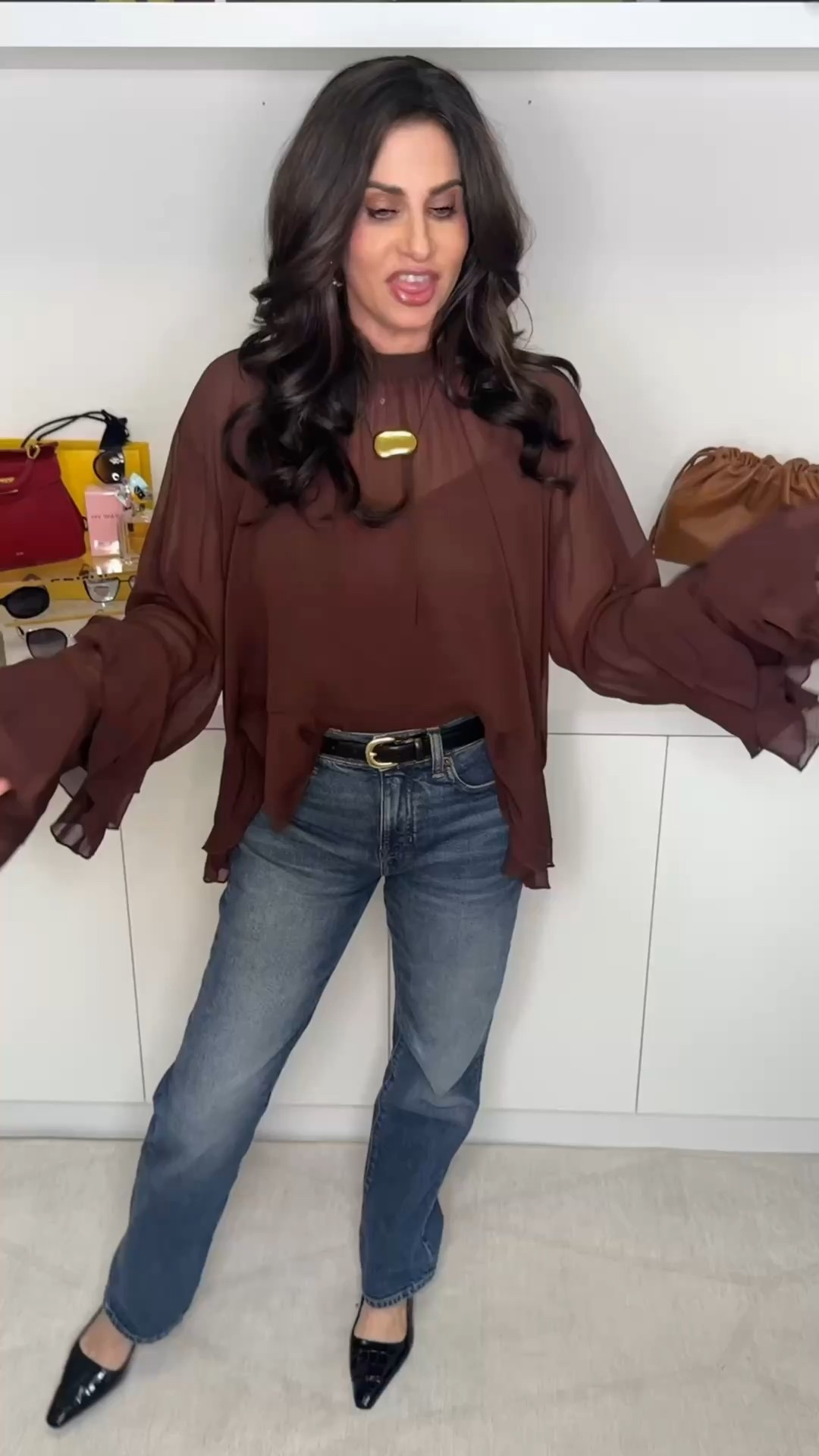 My date night look. Boho style chiffon top. Sm , jeans 25 #datenightinspo #bohostyle  #dno

#LTKOver40 #LTKootd #LTKSeasonal

#LTKgrwm #LTKOver40 #LTKSaleAlert