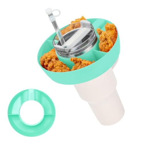 DMTINTA Snack Bowl Compatible with Stanley 40 oz Tumbler with Handle, Tumbler Snack Tray Compatible with Stanley Cup 40 oz, Reusable Snack Ring | Amazon (US)