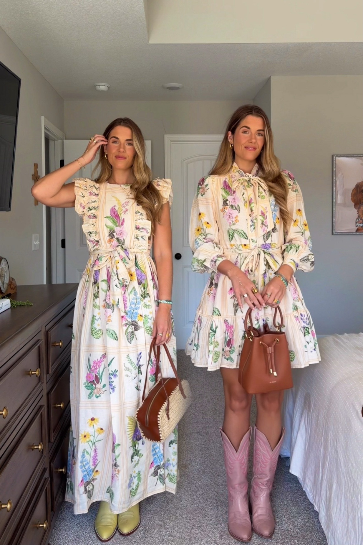 size small in both dresses! majorly on sale !! 

#LTKgrwm #LTKSaleAlert #LTKootd