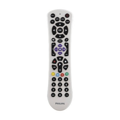 Philips 4-Device Universal Remote Control Pearl White: Home Theater Accessory | Target