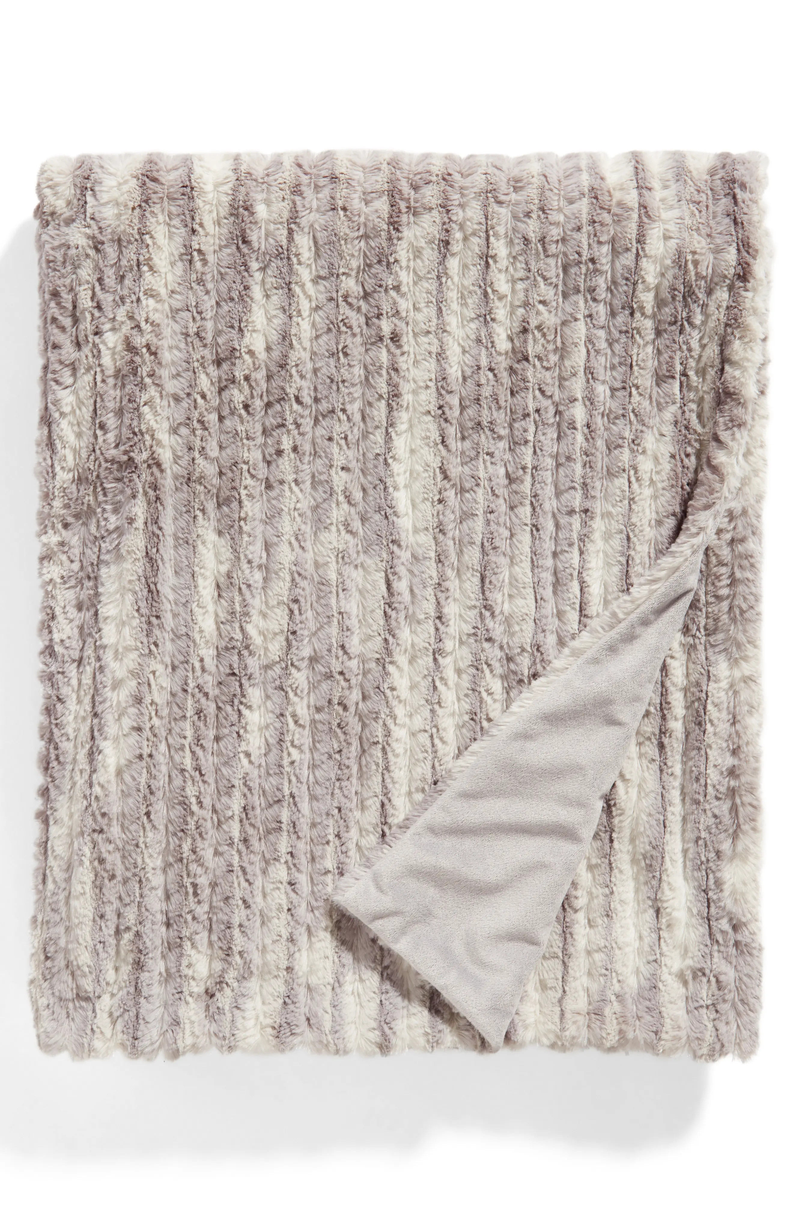 Nordstrom at Home Soft Ribbed Plush Throw | Nordstrom