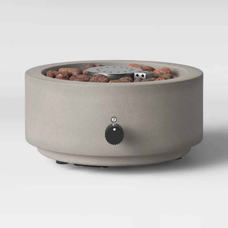 10" Round Pipestone Patio Tabletop Fireplace - Gray - Project 62™ | Target