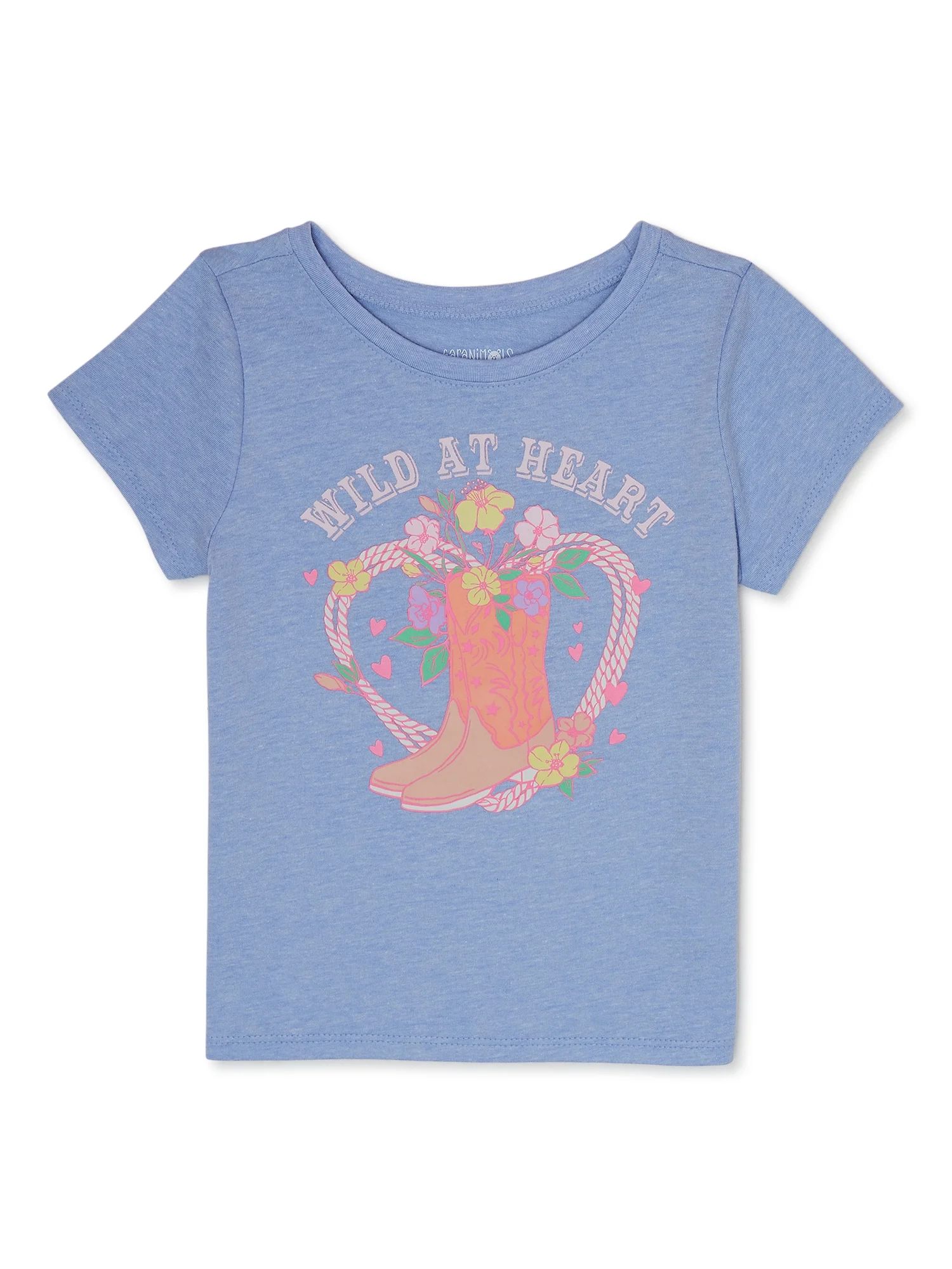 Garanimals Toddler Girl Short Sleeve Graphic T-Shirt, Sizes 18M-5T | Walmart (US)