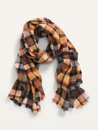 Plaid Flannel Blanket Scarf For Women | Old Navy (US)