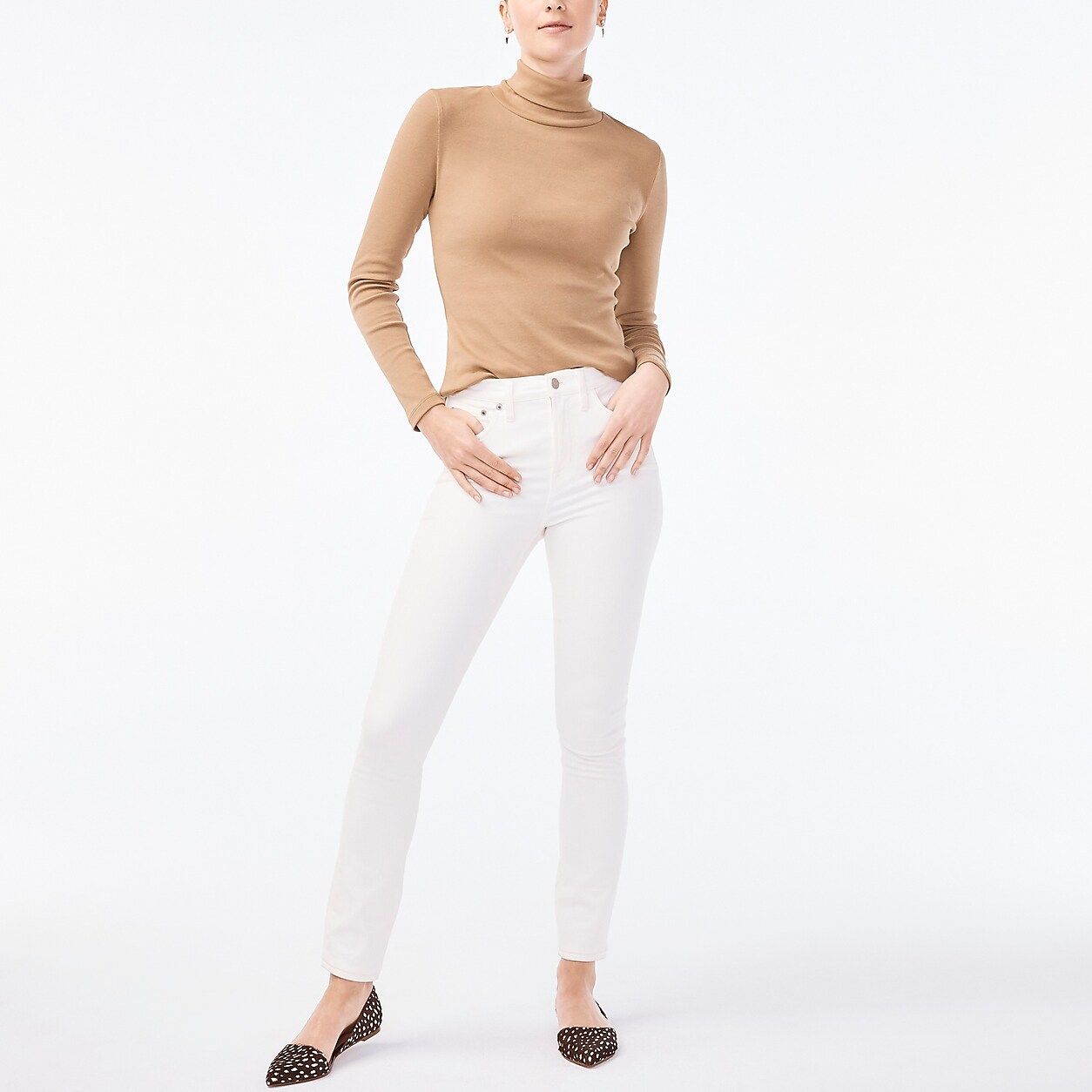 White wash high-rise skinny jean with 28" inseam | J.Crew Factory