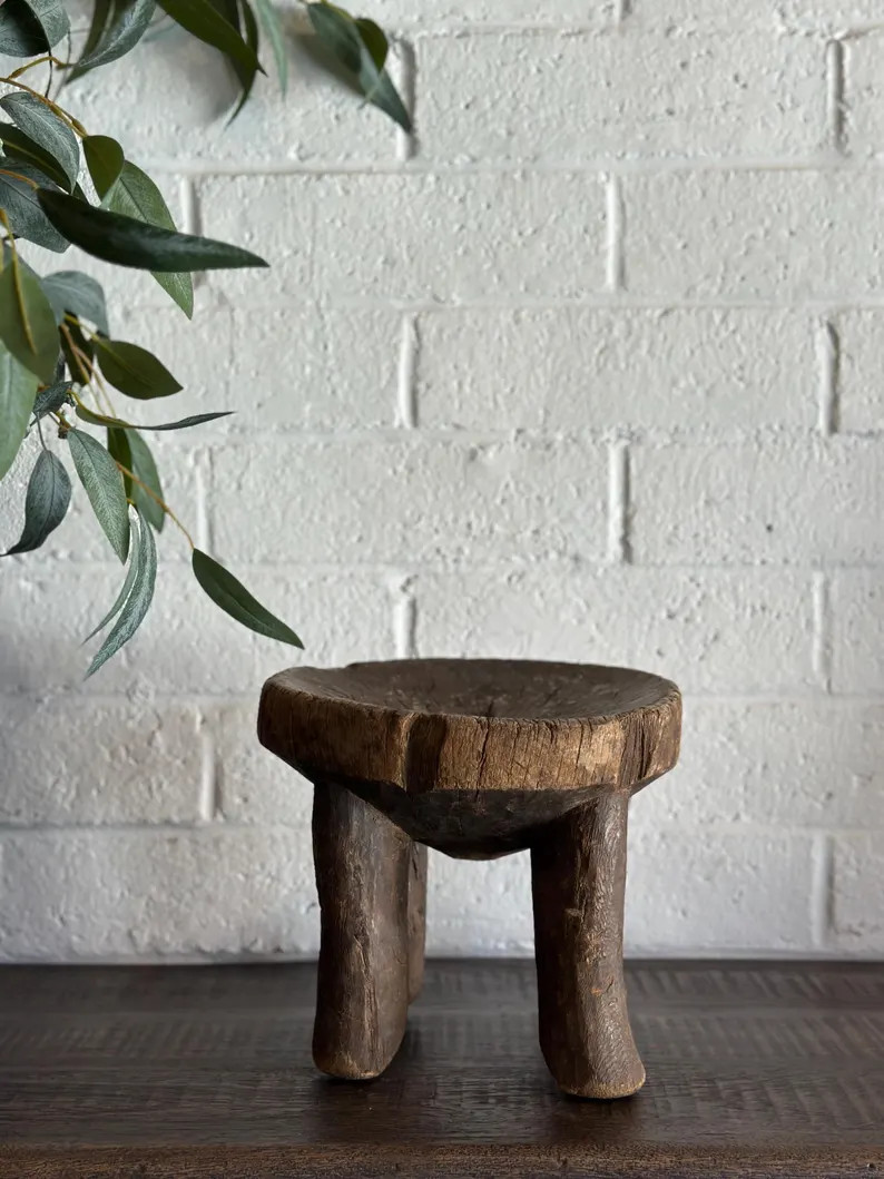 Antique Hand Carved Senufo Stool - Etsy | Etsy (US)