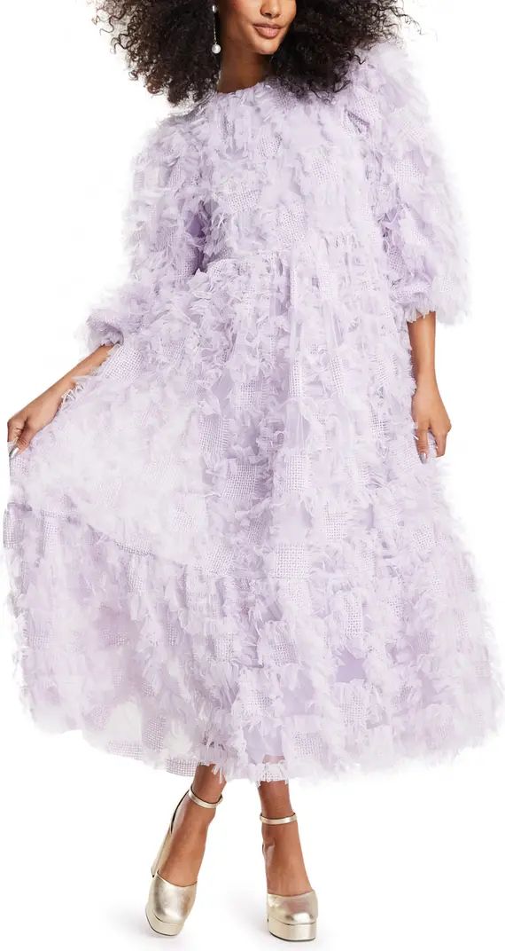 Oversize Textured Maxi Dress | Nordstrom