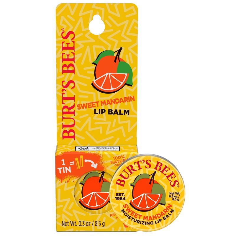 Burt's Bees Tin Lip Balm - Sweet Mandarin - 0.3oz | Target
