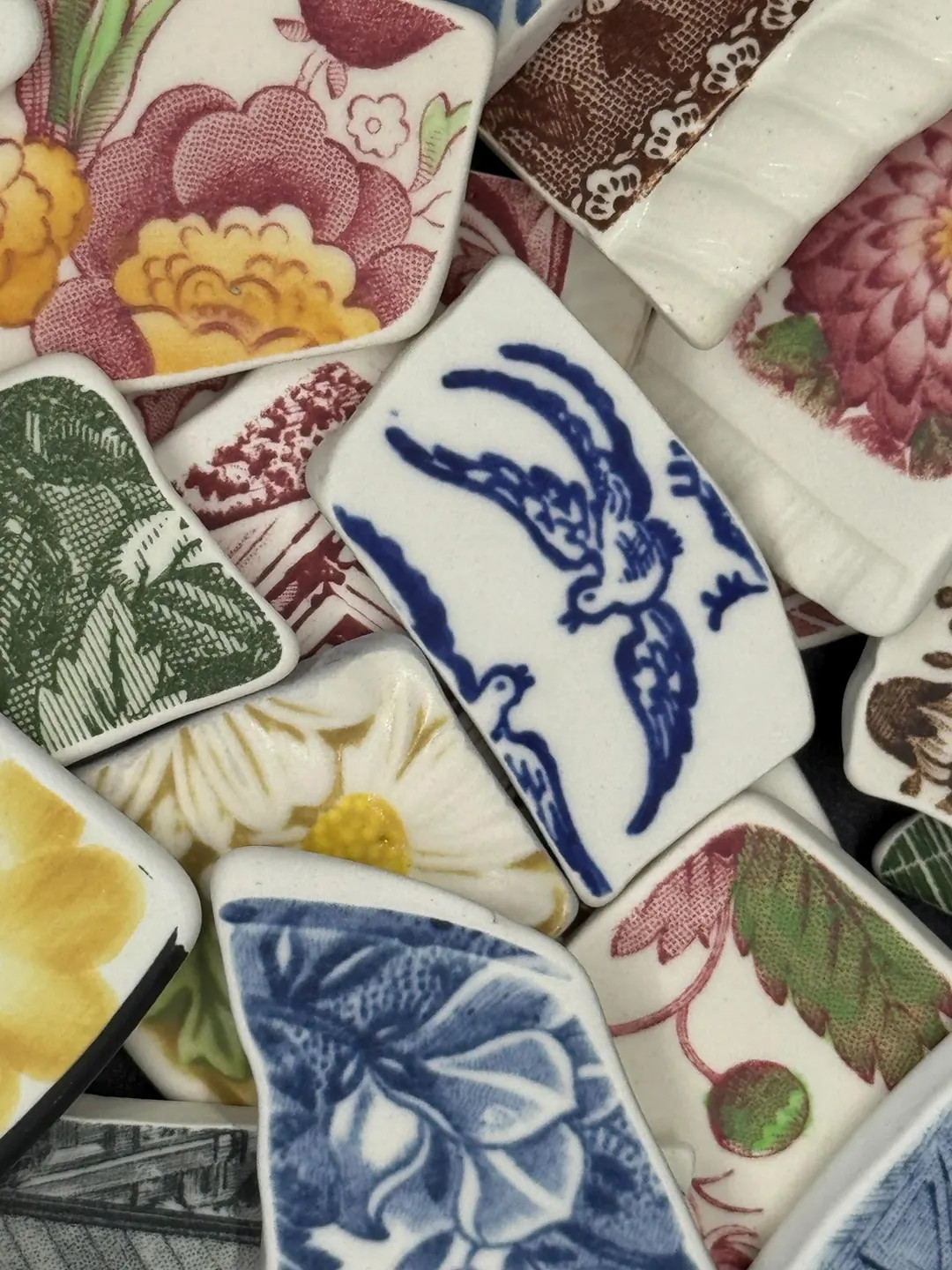 Vintage Antique Tumbled Pottery Pieces: Mixed China Shards for Mosaics (25 Pc) - Etsy | Etsy (US)