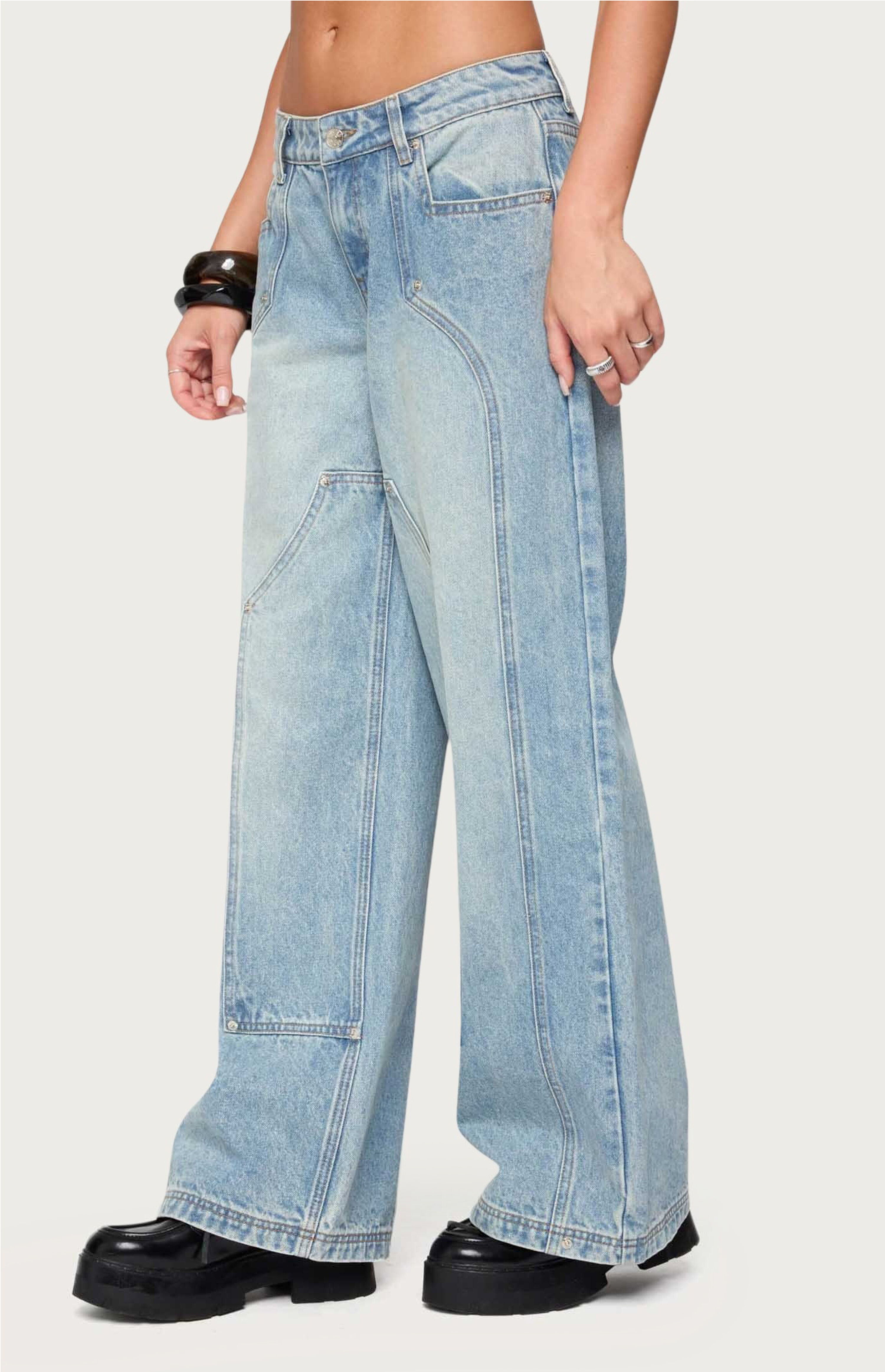 Edikted Dema Western Low Rise Jeans | PacSun