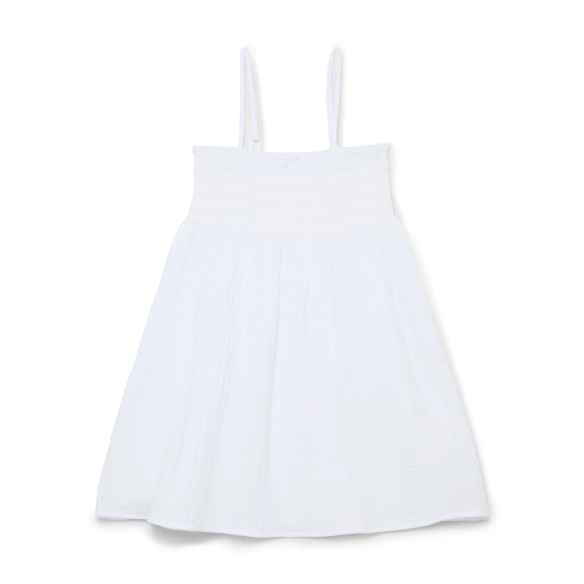 Wonder Nation Girls Smocked Spaghetti Strap Mini Dress Coverup, Sizes 4-18 | Walmart (US)