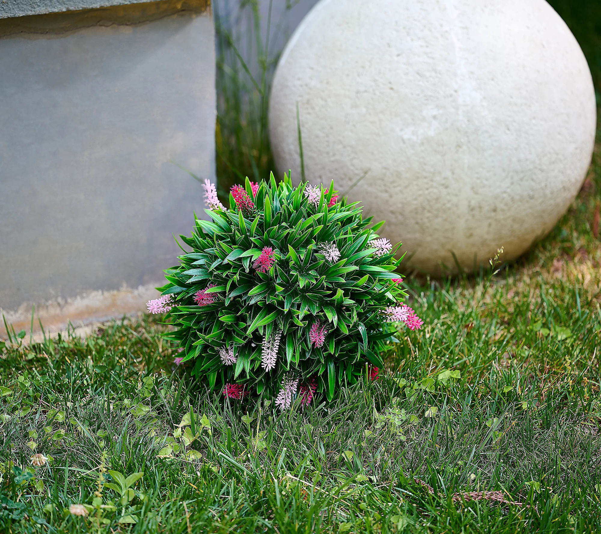 Wicker Park 13"" Faux Lavender Outdoor Safe Garden Sphere | QVC