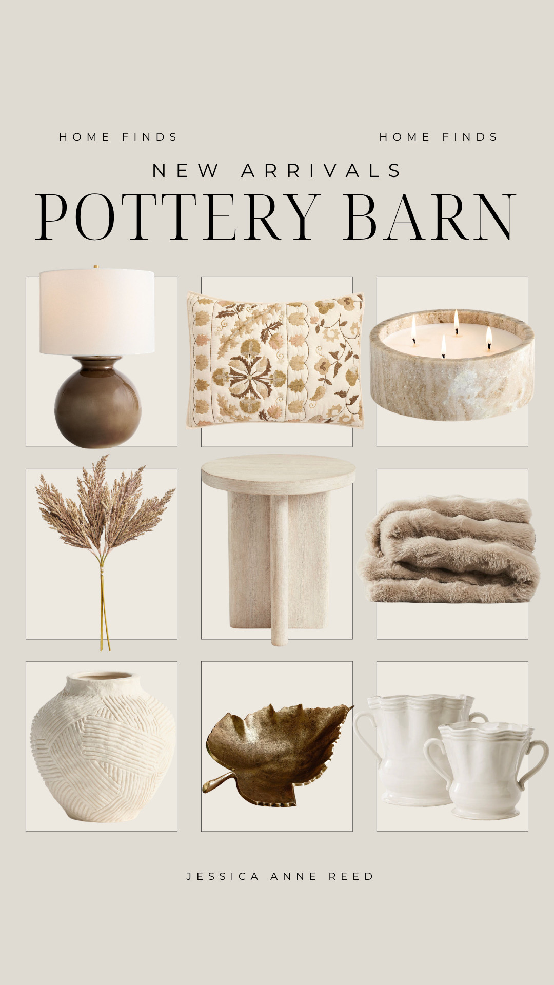 New fall decor at Pottery Barn! Loving these neutral tones with beige, brown, and earthy colors. Fall decor, fall decorations, fall pillow, end table, cunky knit blanket, bubble blanket, ceramic vase, vase filler, modern candle, leaf tray, gold tray, ceramic lamp, end table lamp, faux stems, fall stems, fall florals, pottery barn must haves - the best new fall decor this season that will elevate your home! 

 #LTKSeasonal #LTKHome