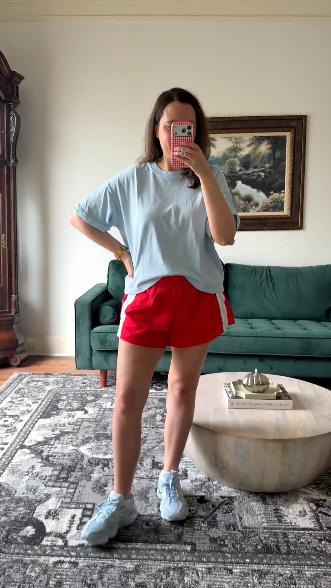 How cute is this comfy little outfit? I love these track shorts SO much. I did size up one for length but they have a drawstring, so they work. I also love the fit of this tee. It’s a good one!

Target finds, Memorial Day weekend, Memorial Day outfits, casual outfit, summer outfits

#LTKootd #LTKMidsize #LTKSaleAlert