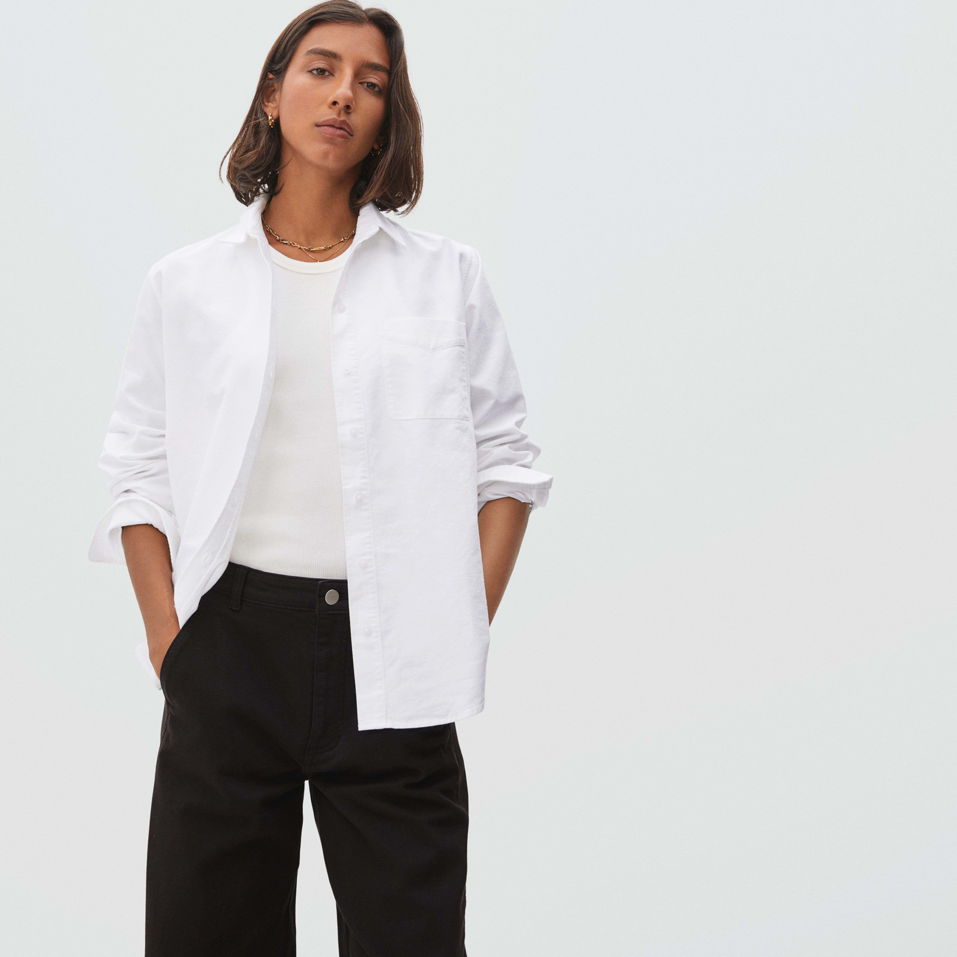 Women's Relaxed Oxford Shirt by Everlane in White, Size 16 | Everlane