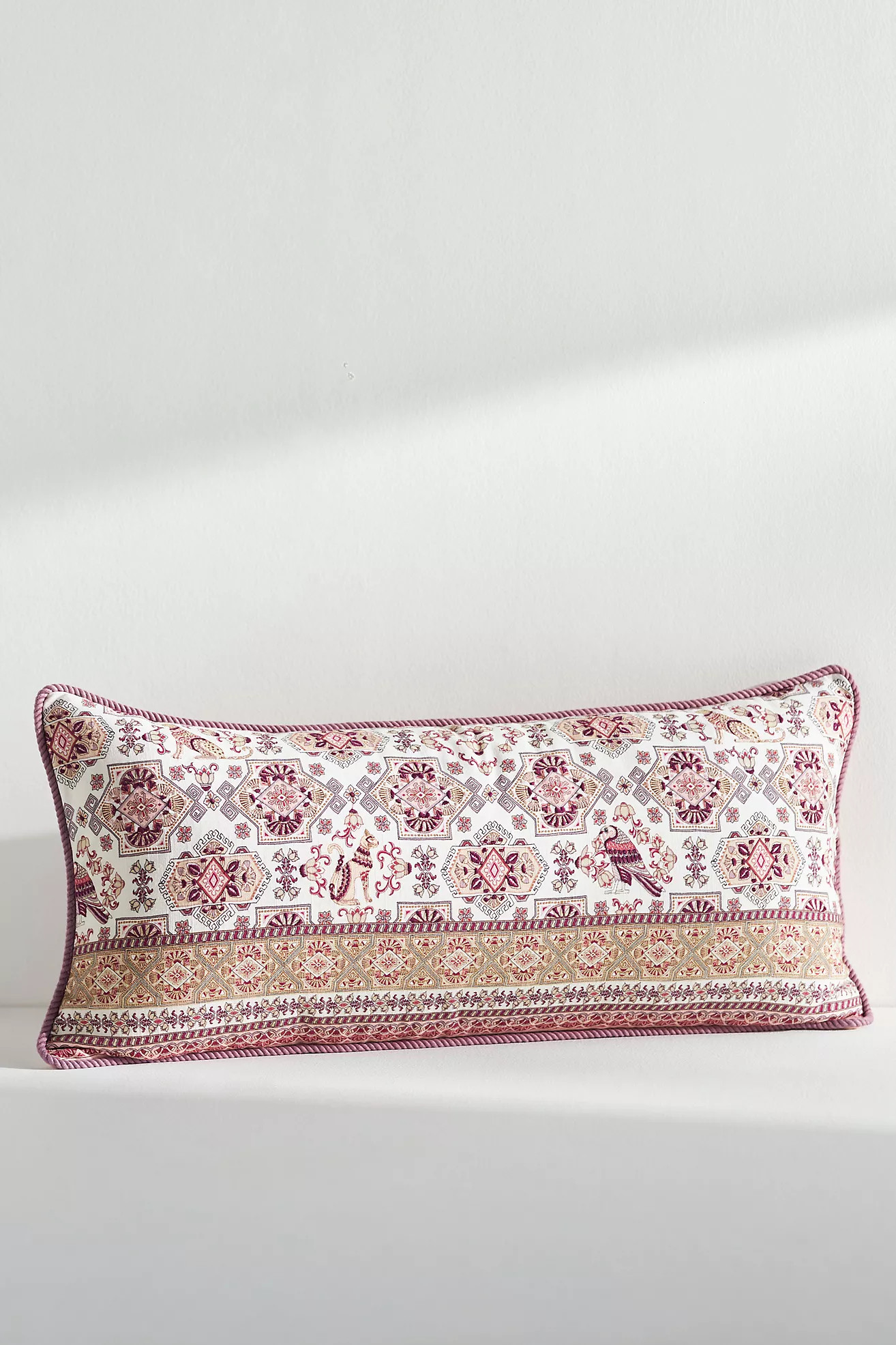 Farrah Hand-Embroidered Cotton Pillow | Anthropologie (US)
