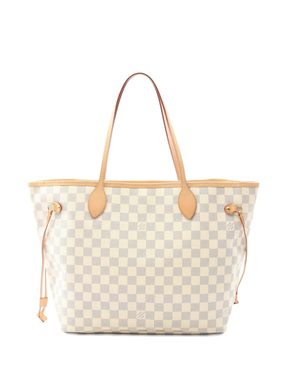 Louis Vuitton Pre-Owned 2009 Neverfull MM Damier Azur canvas tote bag - Neutrals | Farfetch Global