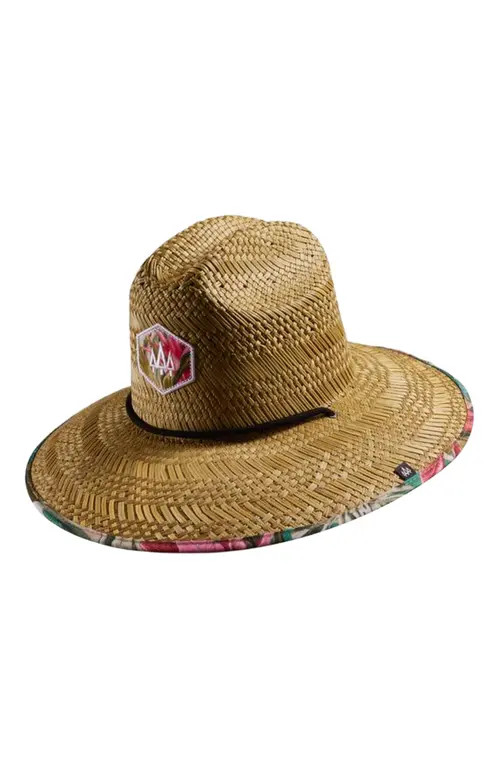 Hemlock Bombay Straw Lifeguard Hat in Panther at Nordstrom | Nordstrom