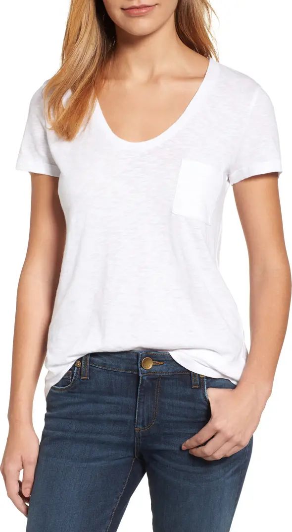 U-Neck T-Shirt, Nordstrom Anniversary Sale Tshirt, Nordstrom Anniversary Preview, Nordstrom Ootd | Nordstrom