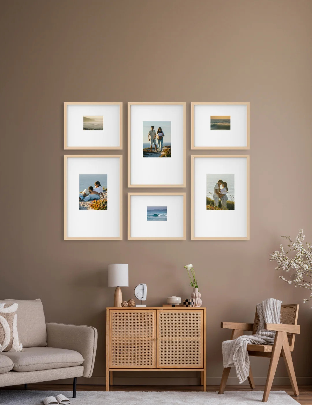 Bricklay Gallery Wall - Brown Picture Frame Set - by Bobby Berk | Frameology