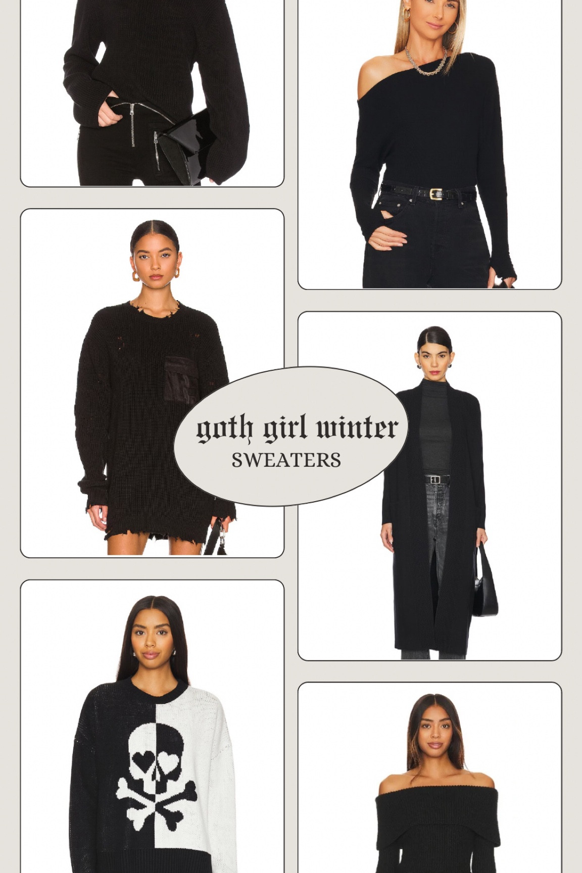 Goth Girl Winter: All black sweaters for winter.

#LTKCyberWeek #LTKSeasonal #LTKHoliday