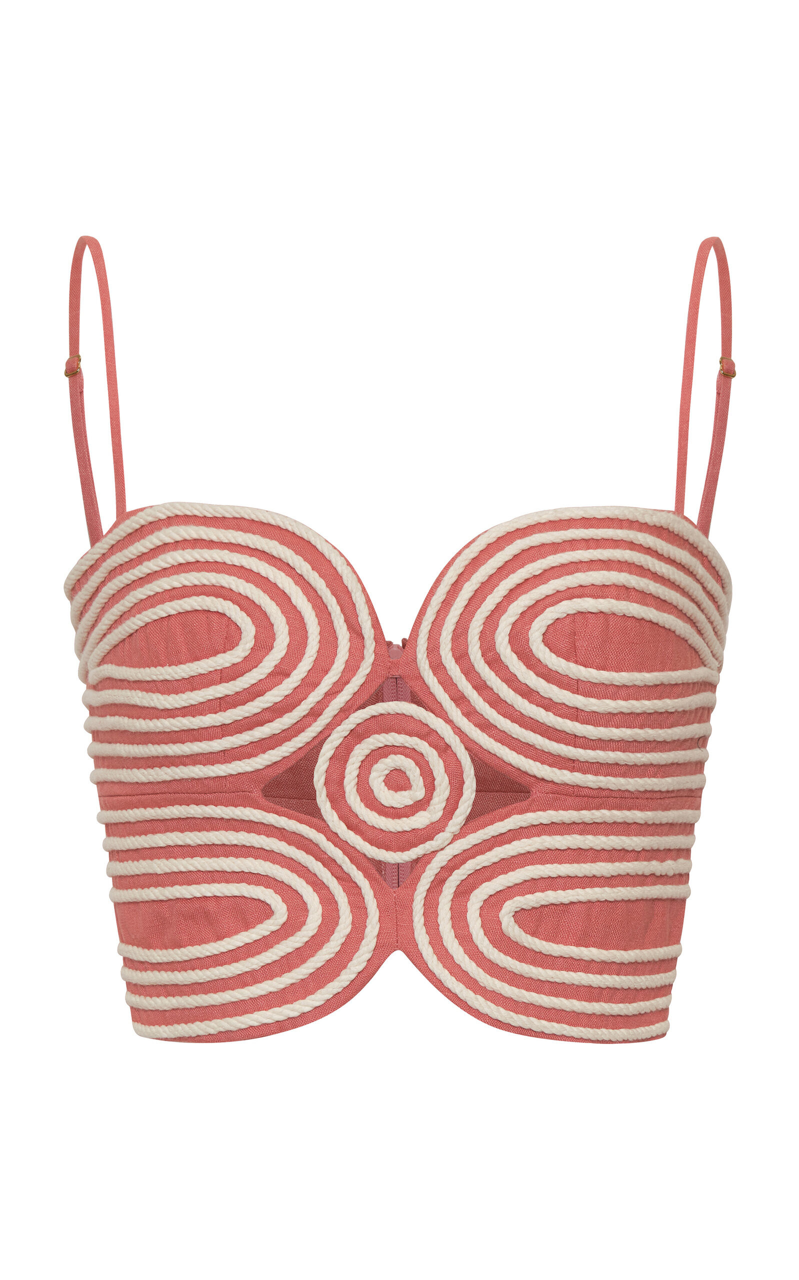 Baía Embroidered Linen Crop Top | Moda Operandi (Global)