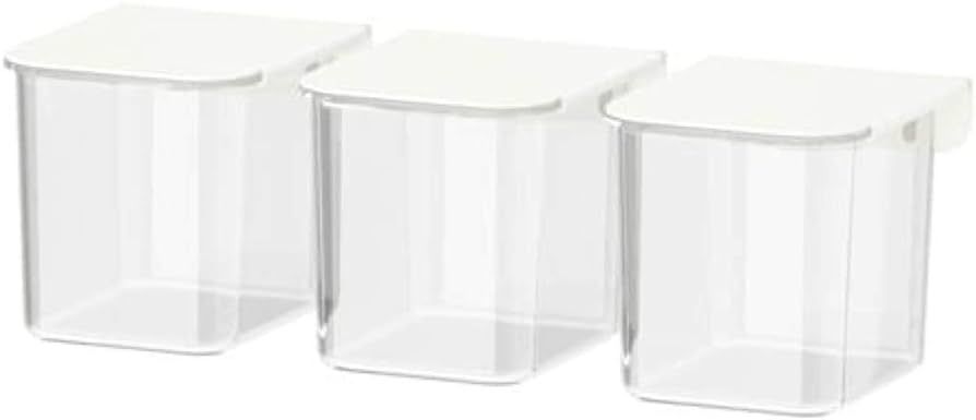 IKEA Skadis Container with Lid White / 3 Pack 803.359.09 | Amazon (UK)