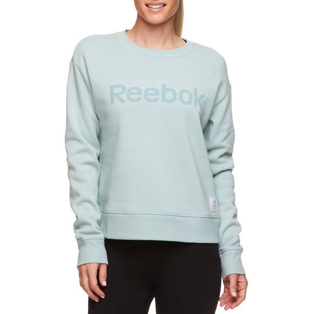 Reebok Womens Cozy Crewneck Sweatshirt with Graphic - Walmart.com | Walmart (US)