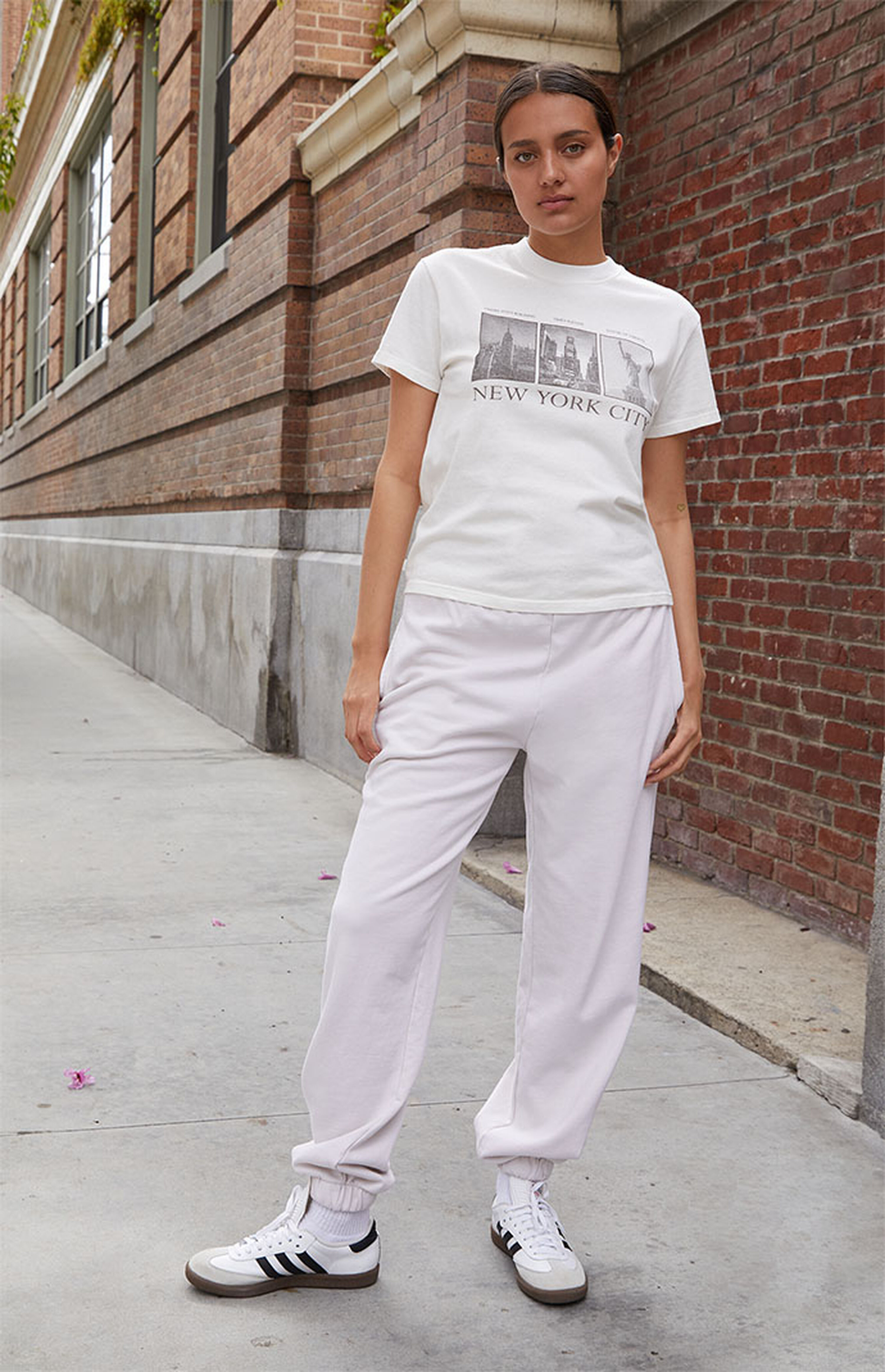 John Galt Cream Rosa Sweatpants | PacSun