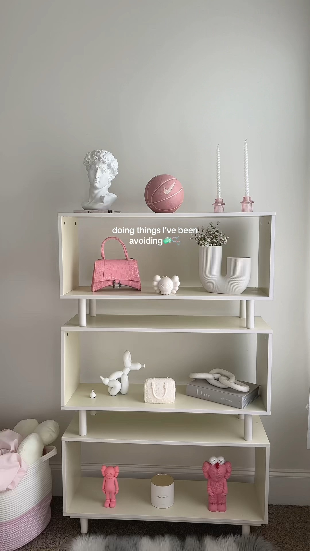 decor/cleaning links (as teen on tt)💕🫧

(candles from @saintpastels on IG - use code kayla15) 

room decor, pink bookshelf decor, girly minimalist shelf decor, pink bedroom aesthetic, pink room decor, aesthetic bedroom decor, girl bedroom, pink Nike basketball, unique taper candles, balloon dog 
#LTKU #LTKGiftGuide #LTKover40 


#LTKhome #LTKstyletip #LTKVideo
