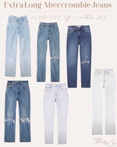 Extra long jeans 50% off plus an additional 20% off

#LTKsalealert #LTKstyletip #LTKSeasonal