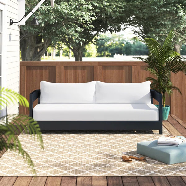 Ryleigh 80'' Wide Outdoor Patio Sofa with Sunbrella Cushions | Wayfair North America
